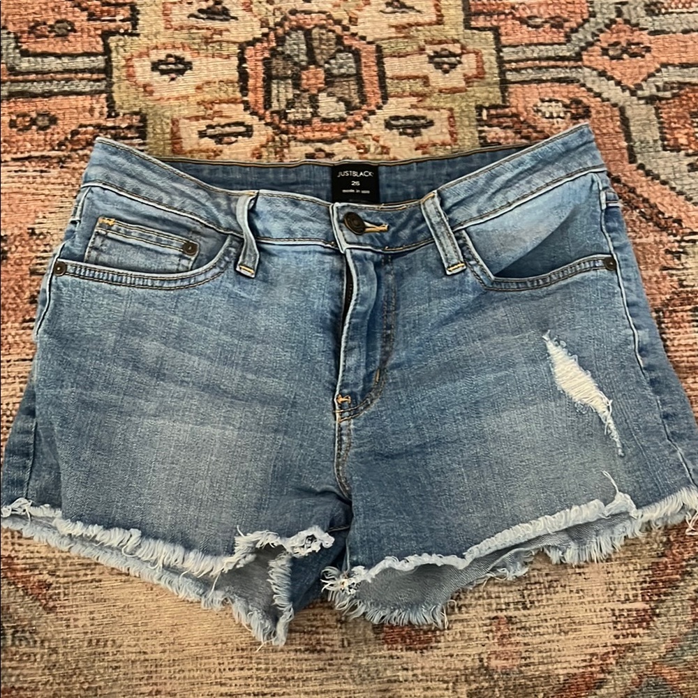 Just Black denim shorts size 26